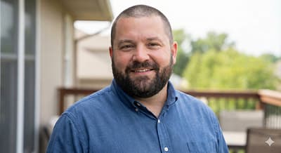 Buzz cut for round face with beard