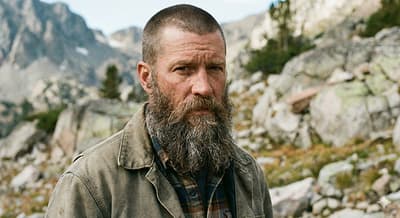 Buzz cut with full beard combination