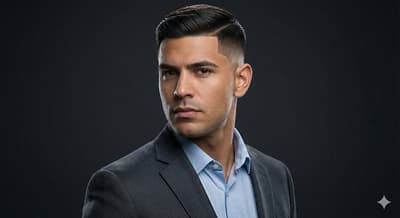 Mid taper fade professional business style