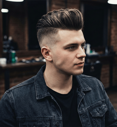 Pompadour undercut combination