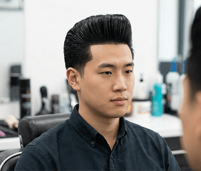 Pompadour for Asian hair type