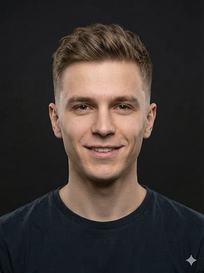 Mid taper fade result - straight hair transformation