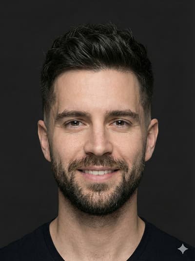 Mid taper fade result - with beard transformation